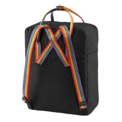 Fjallraven Kanken Classic Backpack Black Rainbow Pattern -Fjallraven Clothing Deals Store Fjallraven Kanken Classic Backpack Black Rainbow Pattern Fjallraven Kanken Bags 1656079634