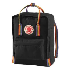 Fjallraven Kanken Classic Backpack Black Rainbow Pattern -Fjallraven Clothing Deals Store Fjallraven Kanken Classic Backpack Black Rainbow Pattern Fjallraven Kanken Bags 1656079637
