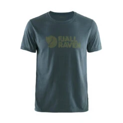 Fjallraven Logo T-Shirt Navy