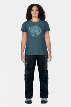 Fjallraven Womens Arctic Fox Print T-Shirt -Fjallraven Clothing Deals Store a4816225 424i t