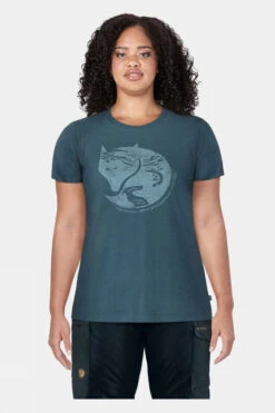 Fjallraven Womens Arctic Fox Print T-Shirt -Fjallraven Clothing Deals Store a4816225 424i v