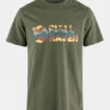 Fjallraven Mens Multicolor Logo T-Shirt
