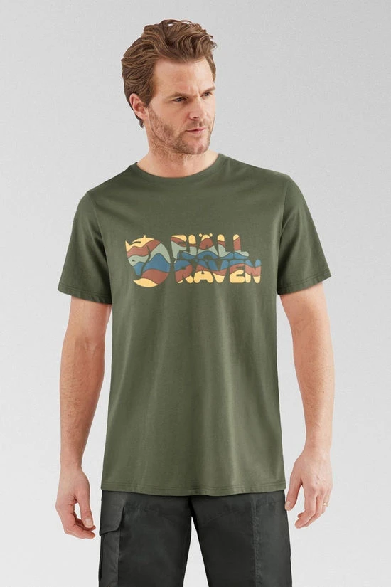 Fjallraven Mens Multicolor Logo T-Shirt 3 Fjallraven Mens Multicolor Logo T-Shirt - Image 3